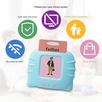 Talking Baby Double Sided Flash Cards Educational Toy