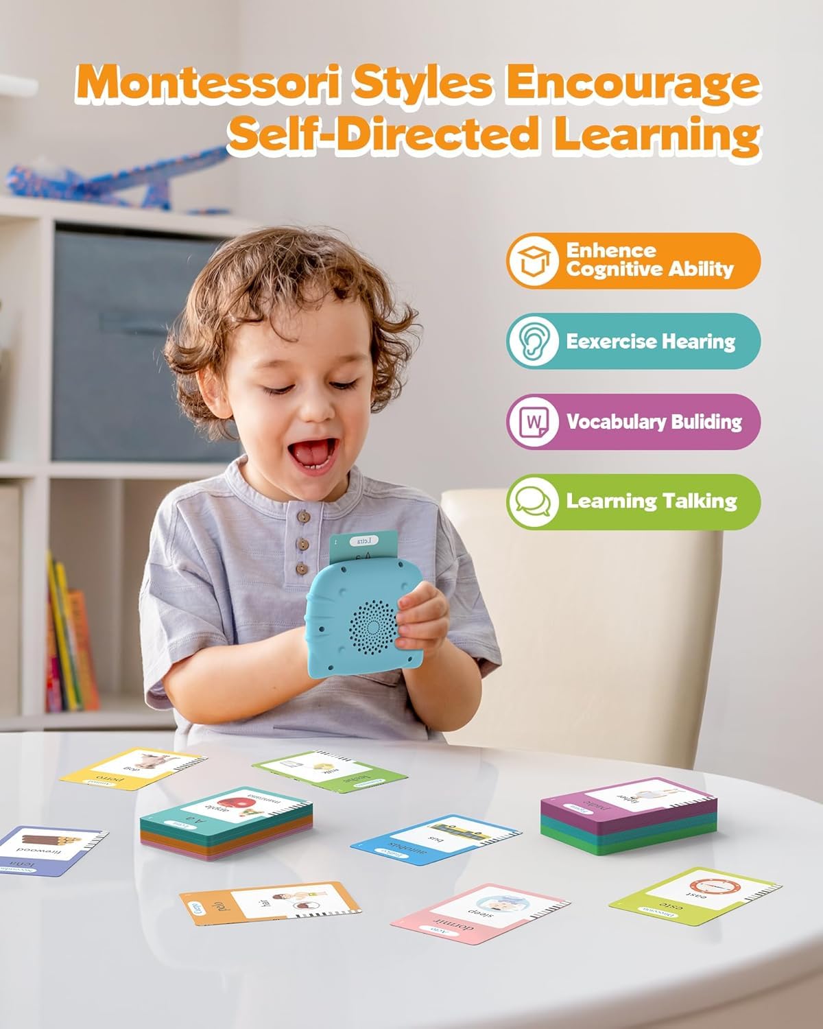 Talking Baby Double Sided Flash Cards Educational Toy