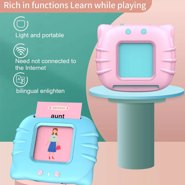 Talking Baby Double Sided Flash Cards Educational Toy