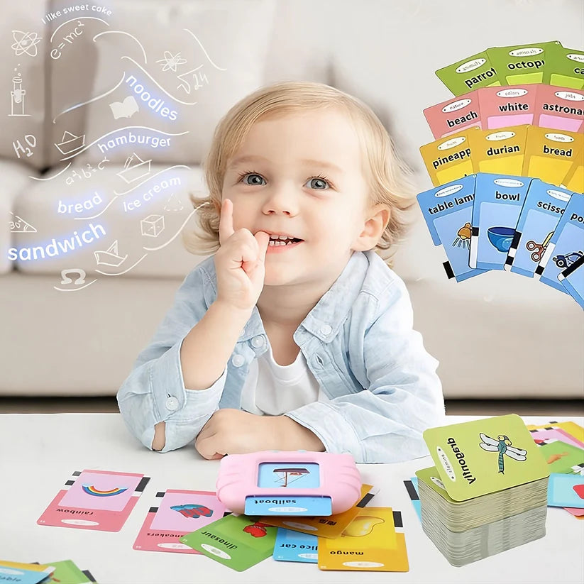 Talking Baby Double Sided Flash Cards Educational Toy