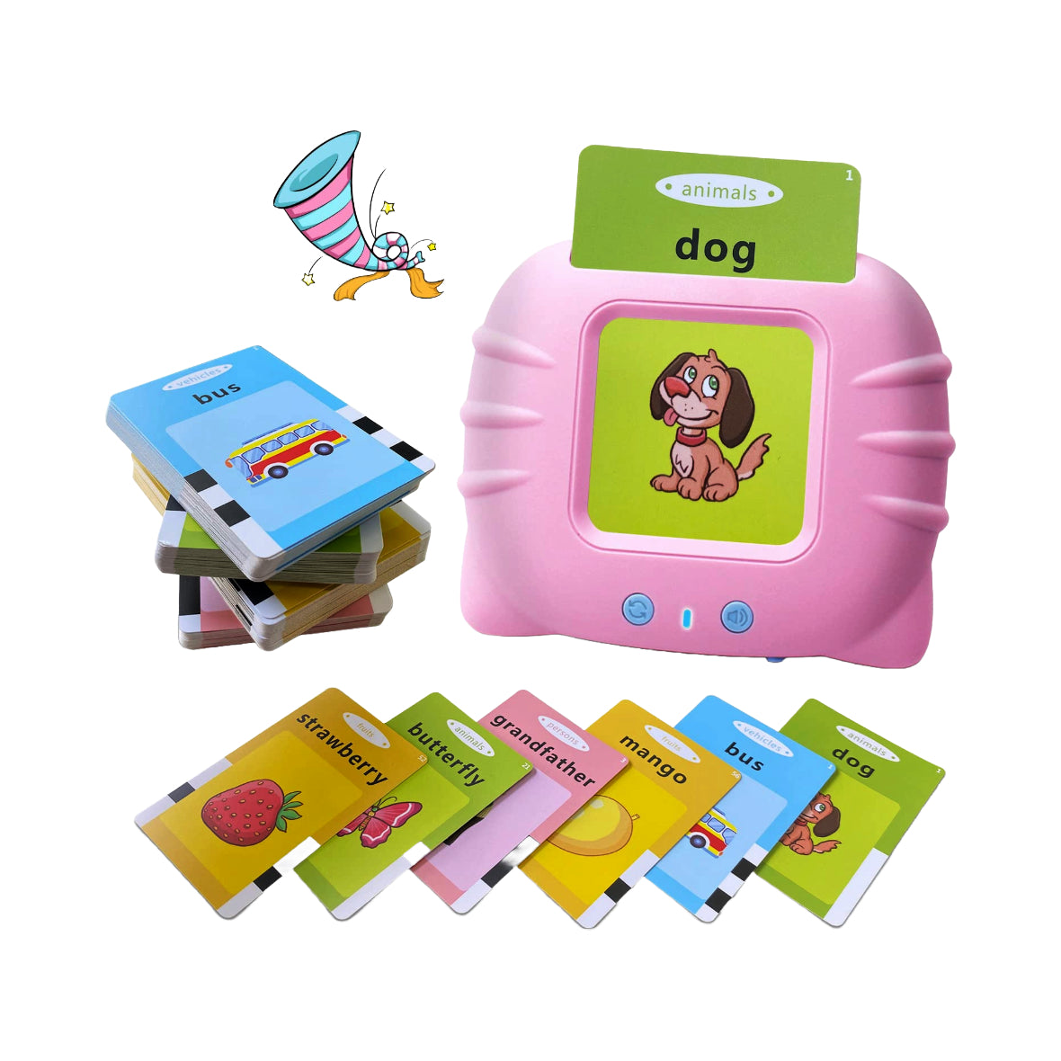 Talking Baby Double Sided Flash Cards Educational Toys For Kids