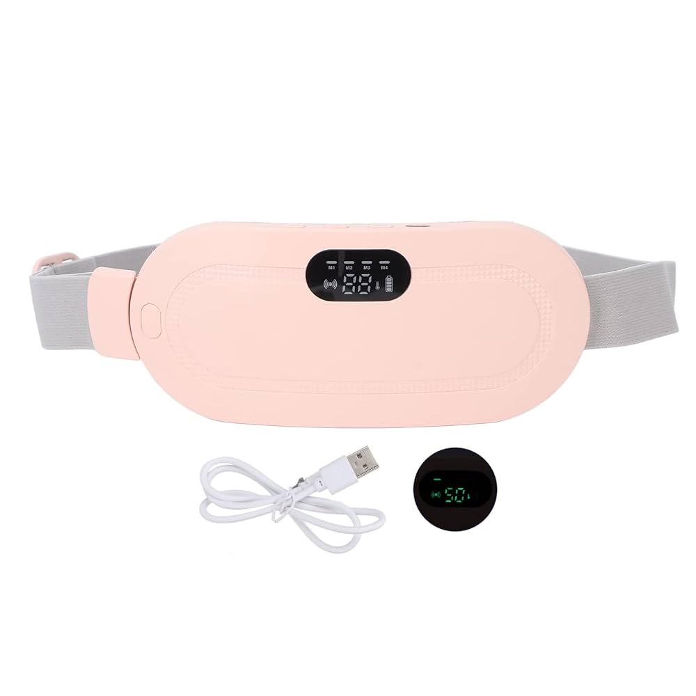 Period Cramp Relief Massager – Soothing Heat & Vibration Therapy for Women | Drug-Free PMS Pain Relief for Comfort & Wellness