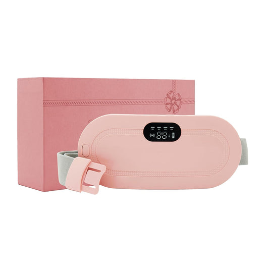 Period Cramp Relief Massager – Soothing Heat & Vibration Therapy for Women | Drug-Free PMS Pain Relief for Comfort & Wellness