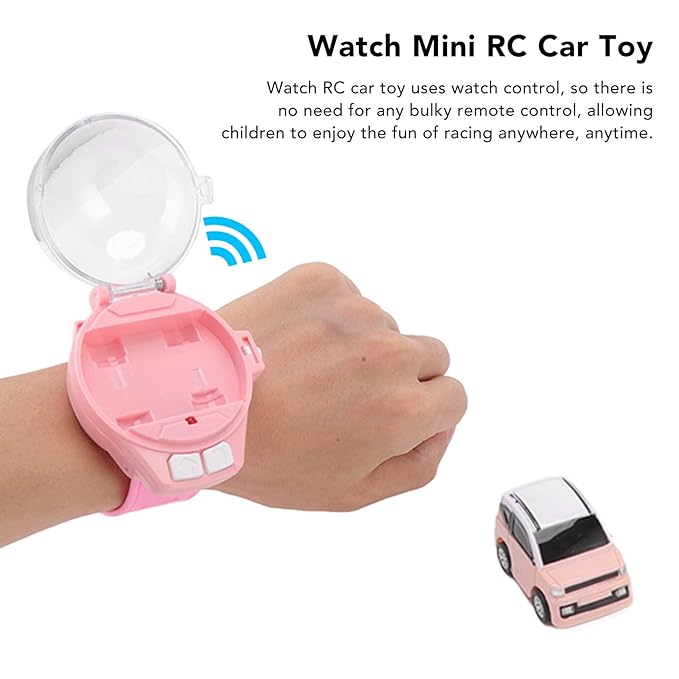 Remote Control Watch Car Toy – 2.4GHz Rechargeable Mini Wrist Racing Car