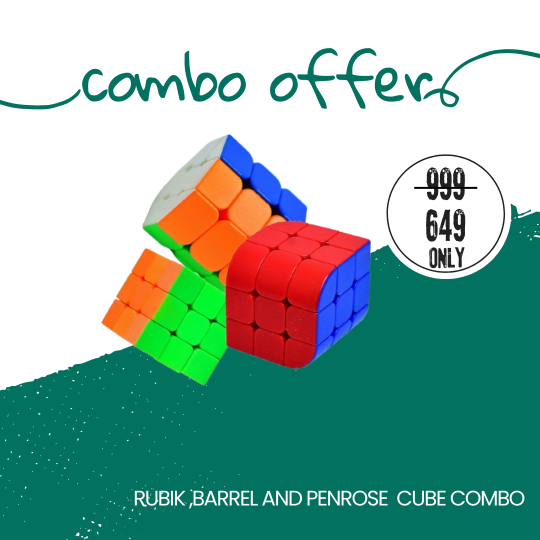 Barrel Speed Cube,Penrose Cube And Rubik Cube Combo