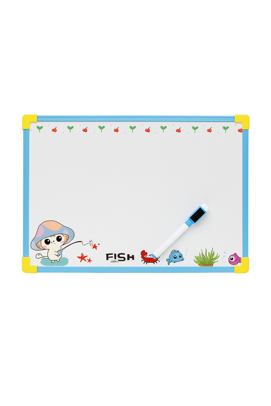 Double Sided Hanging Whiteboard for Kids & Adults – Erasable Writing and Drawing Surface | Educational Toy with Marker | Portable Dry Erase | Hanging Presentation Tool