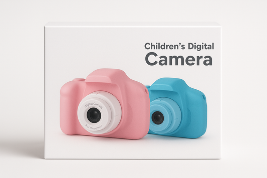 Kids Digital Camera – Portable Rechargeable Mini Camera for Children, Fun Vintage-Style Photography Gift for Boys & Girls
