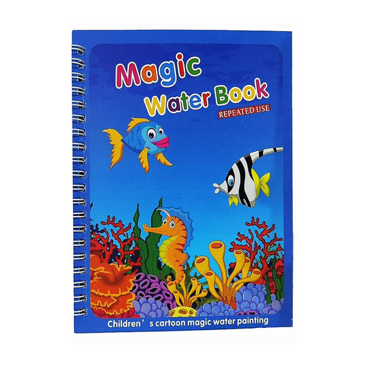 Water Magic Book with Self Drying Water Pen