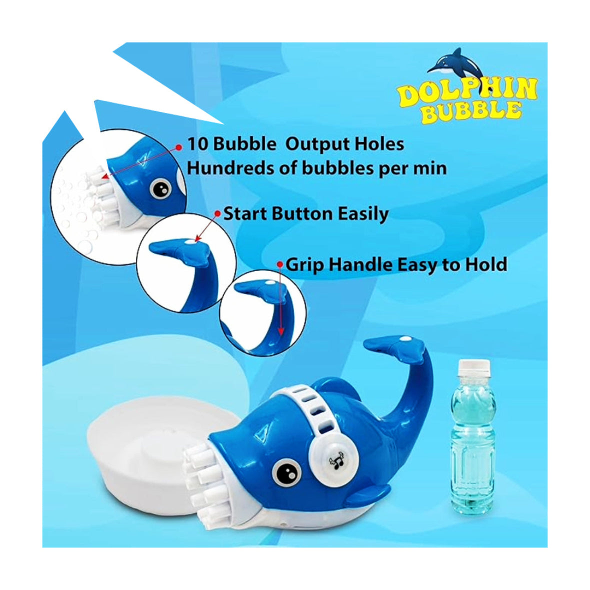Dolphin Gatling Bubble Gun Blower