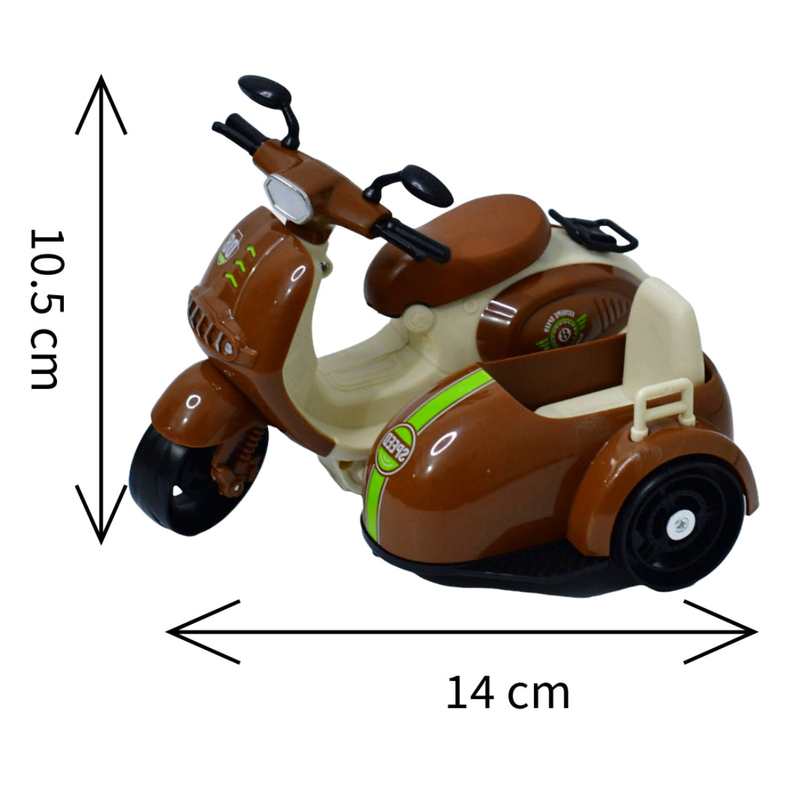Retro Pedal Three Wheeled Motorcycle Toy