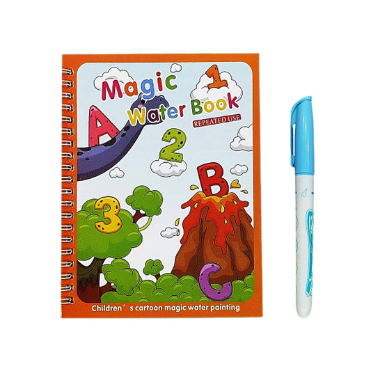 Water Magic Book with Self Drying Water Pen