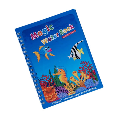 Water Magic Book with Self Drying Water Pen