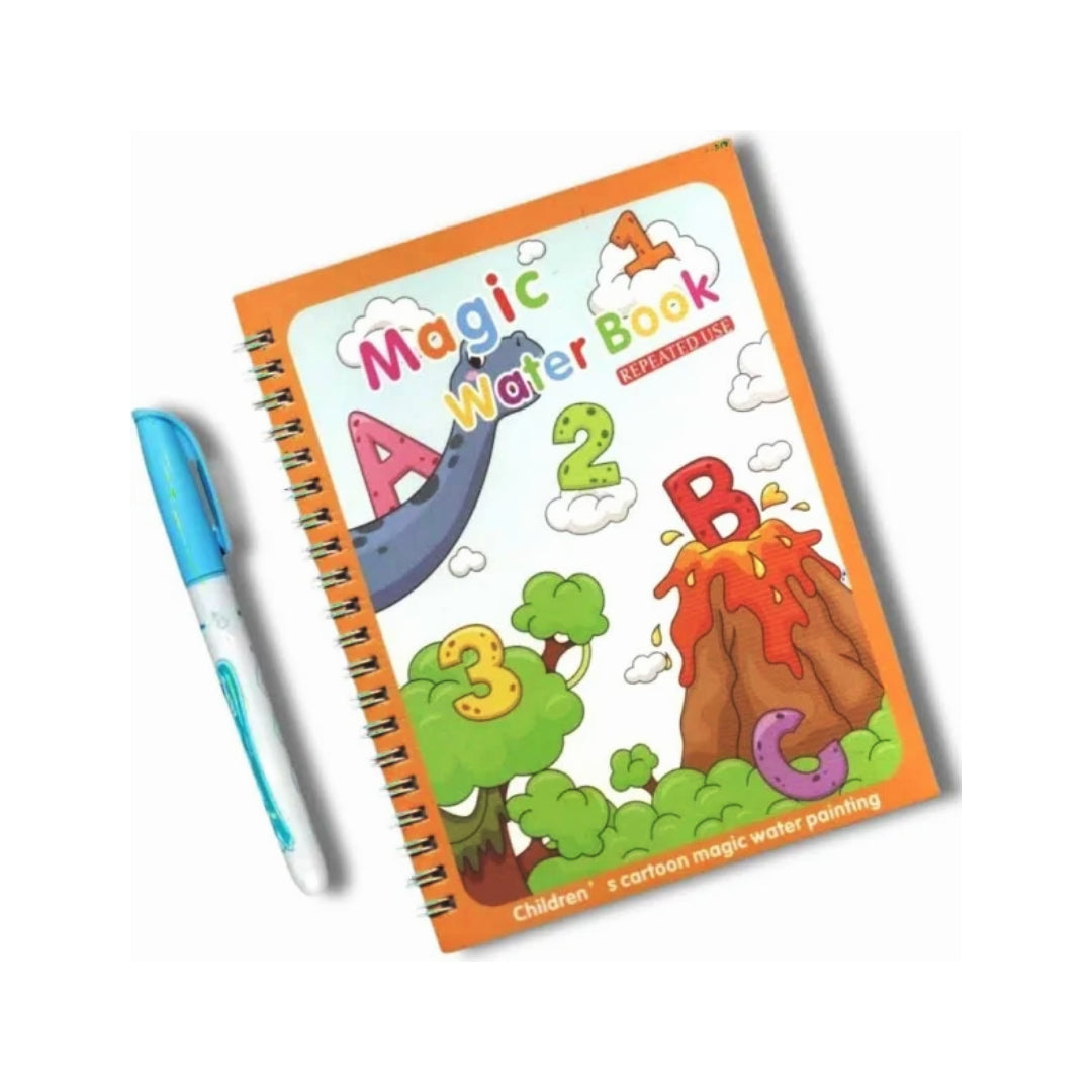 Water Magic Book with Self Drying Water Pen