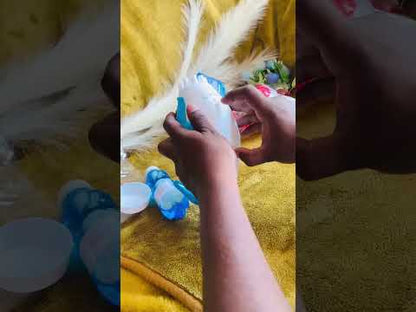 Dolphine Gatling Bubble Gun Blower for Kids-Blue